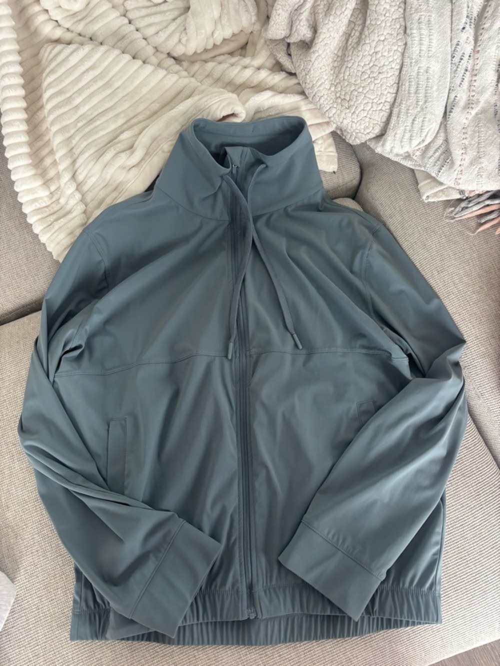 Kirkland Slate Gray Zip-Up Jacket